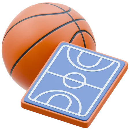 Basketball Platz  3D Icon