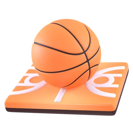 Basketball Platz  3D Icon