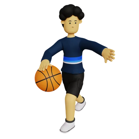 Basketball-Spieler  3D Illustration