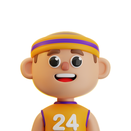 Basketballspieler Junge  3D Icon