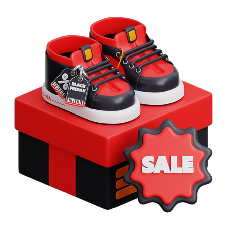 Soldes de baskets  3D Icon