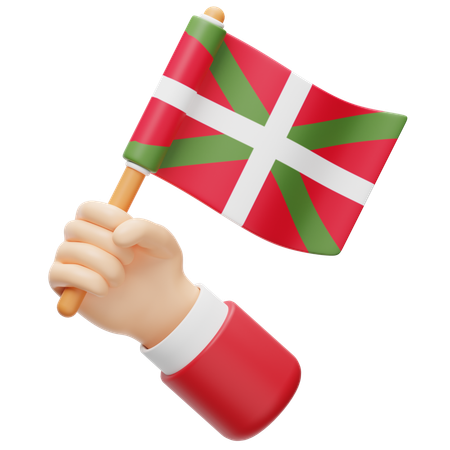 Basque Country Flag  3D Icon