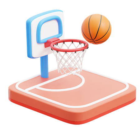 Basquetebol  3D Icon