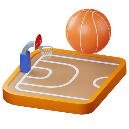 Basquetebol  3D Icon