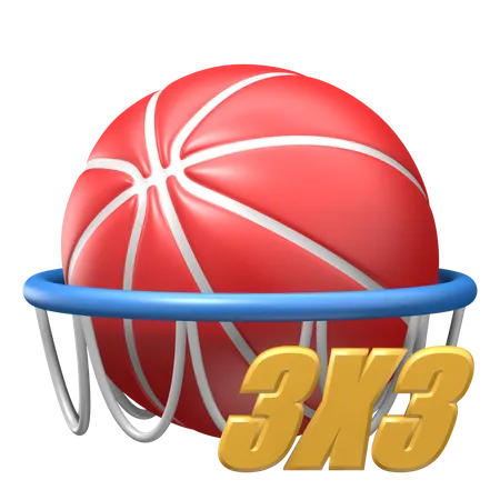 Basquetebol  3D Illustration