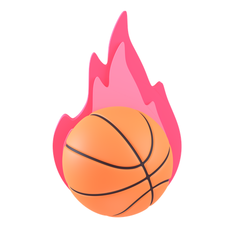 Fogo de basquete  3D Icon