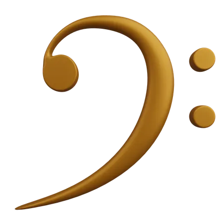 Bass Clef  3D Icon