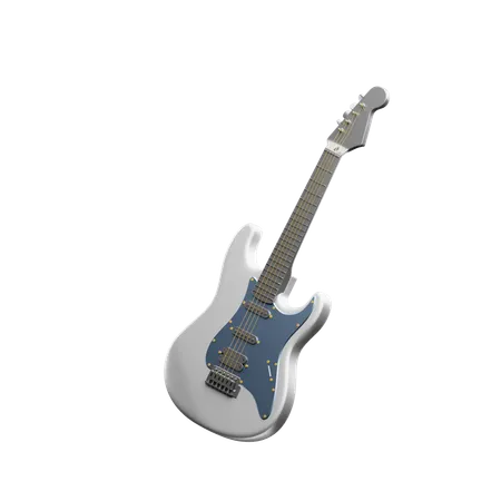 3 D Music Icons Illustration Basic Guitar 3D Icon