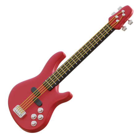 Bass Guitar  3D Icon
