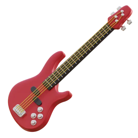 Bass Guitar  3D Icon