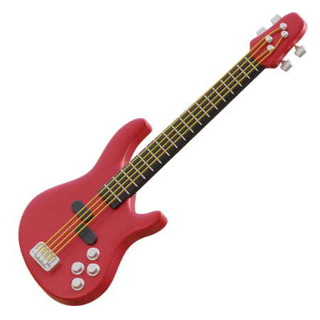 Bass Guitar  3D Icon