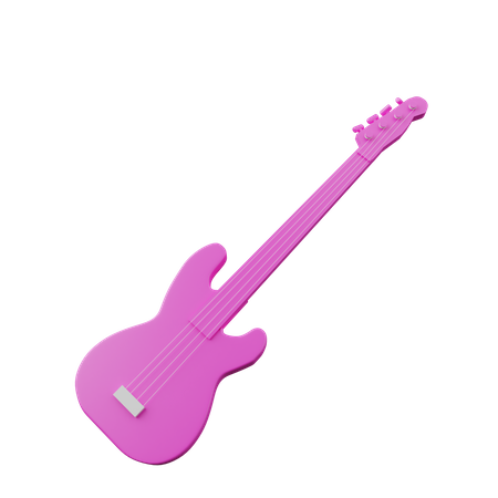 Bass Guitar  3D Illustration