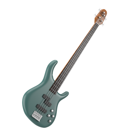 Bass Guitar 3D Illustration