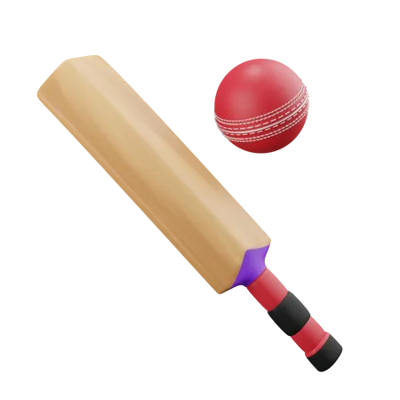 Bastão de cricket  3D Illustration