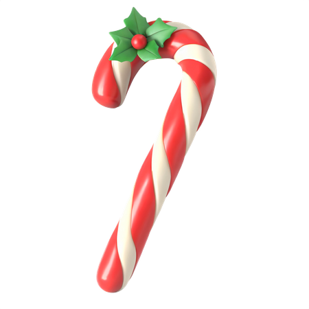 Bastão de doces de natal  3D Icon