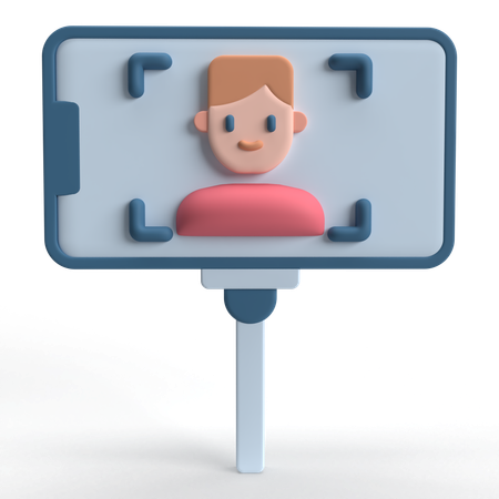 Bastão de selfie  3D Icon