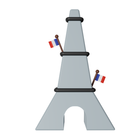 Bastille Day  3D Icon