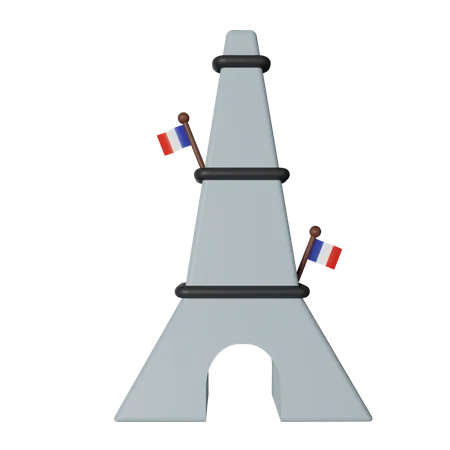 Bastille Day  3D Icon