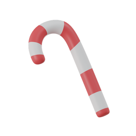 Bastón de caramelo  3D Icon