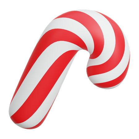 Bastón de caramelo de navidad  3D Icon