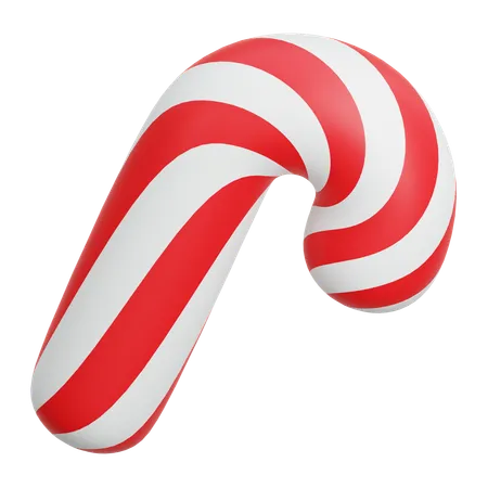 Bastón de caramelo de navidad  3D Icon