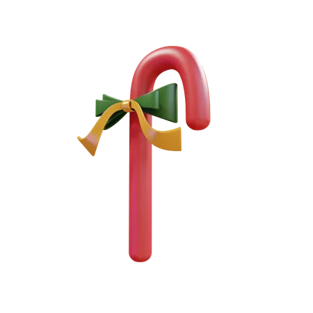 Bastón de caramelo de navidad  3D Illustration