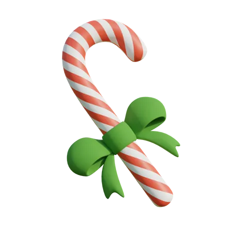 Bastón de caramelo de navidad  3D Illustration