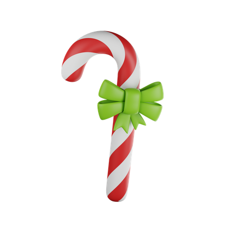 Bastón de caramelo de navidad  3D Icon