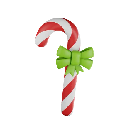 Bastón de caramelo de navidad  3D Icon