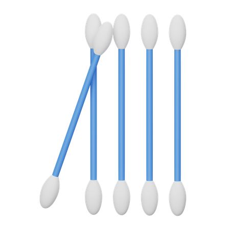 Bastoncillos de algodón  3D Icon
