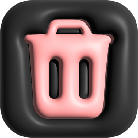 Basura  3D Icon