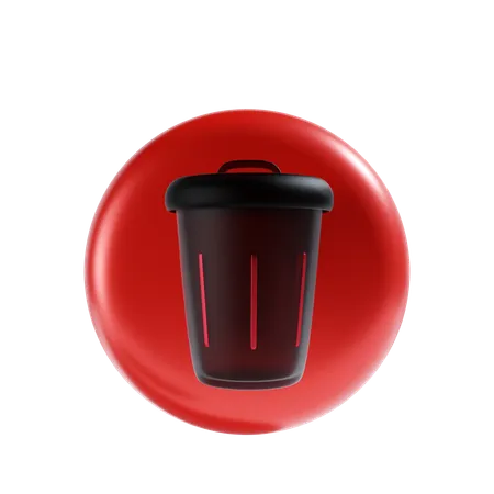 Basura  3D Icon