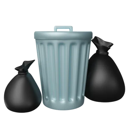 Basura  3D Icon