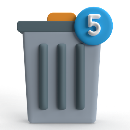 Basura  3D Icon