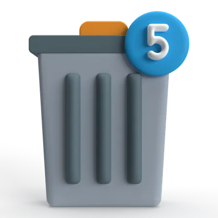 Basura  3D Icon