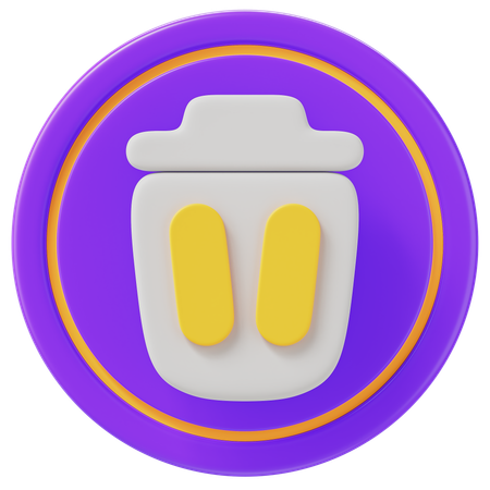 Basura  3D Icon