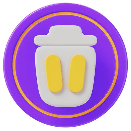 Basura  3D Icon