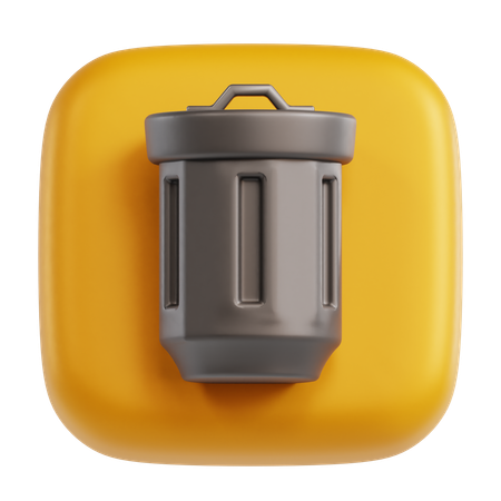 Basura  3D Icon