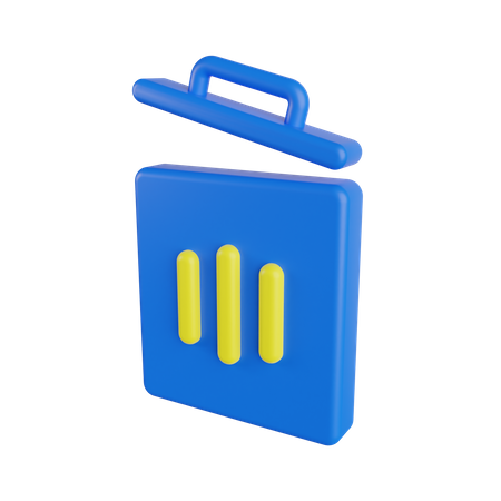 Basura  3D Icon