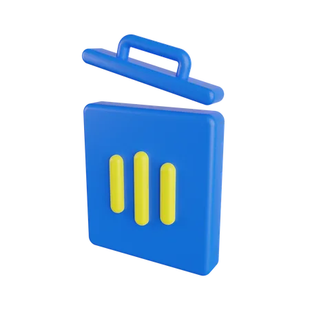 Basura  3D Icon