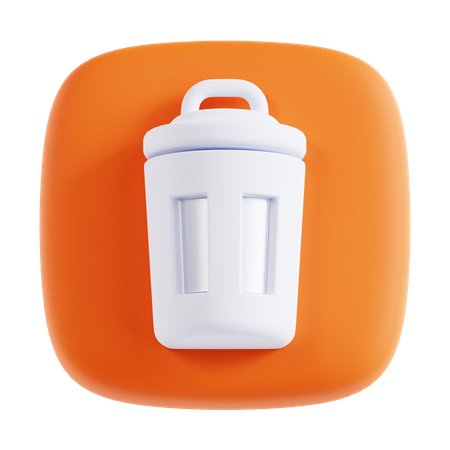 Basura  3D Icon