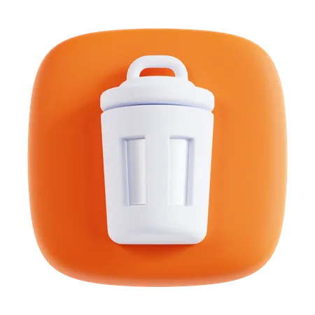 Basura  3D Icon