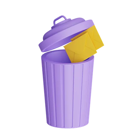 Basura  3D Icon