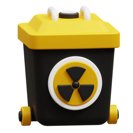 Basura nuclear  3D Icon