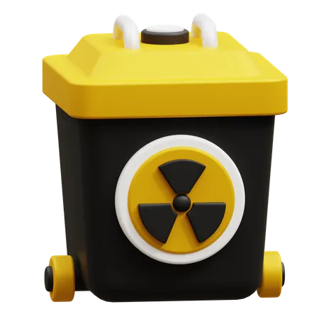 Basura nuclear  3D Icon