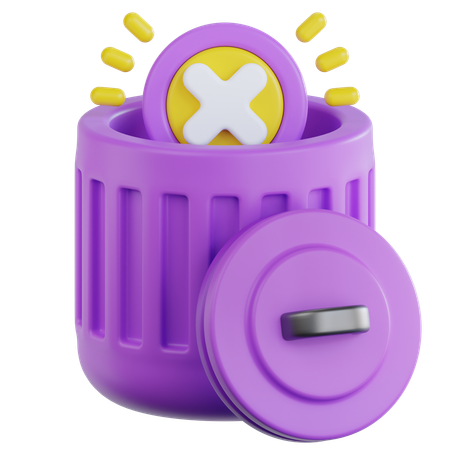 Papelera vacía  3D Icon