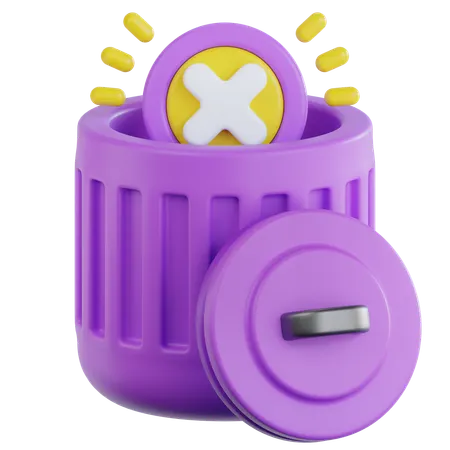 Papelera vacía  3D Icon