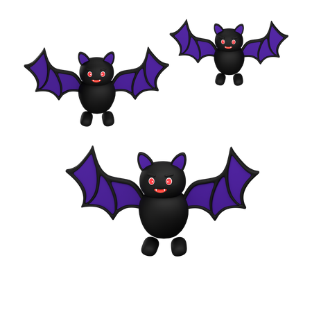 Bat Eyes Halloween D  3D Icon