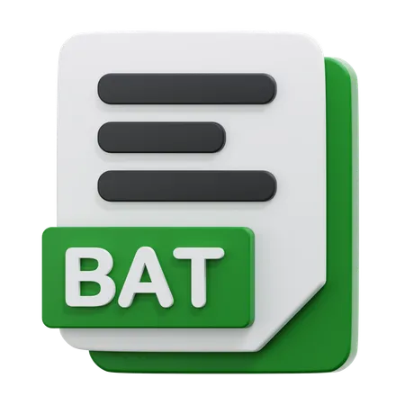 BAT FILE  3D Icon