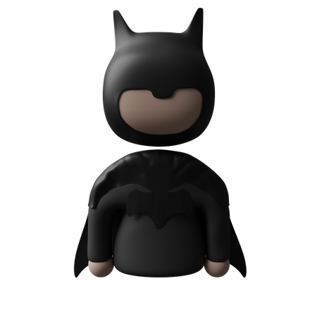 Bat of Man 3D Icon download in PNG, OBJ or Blend format